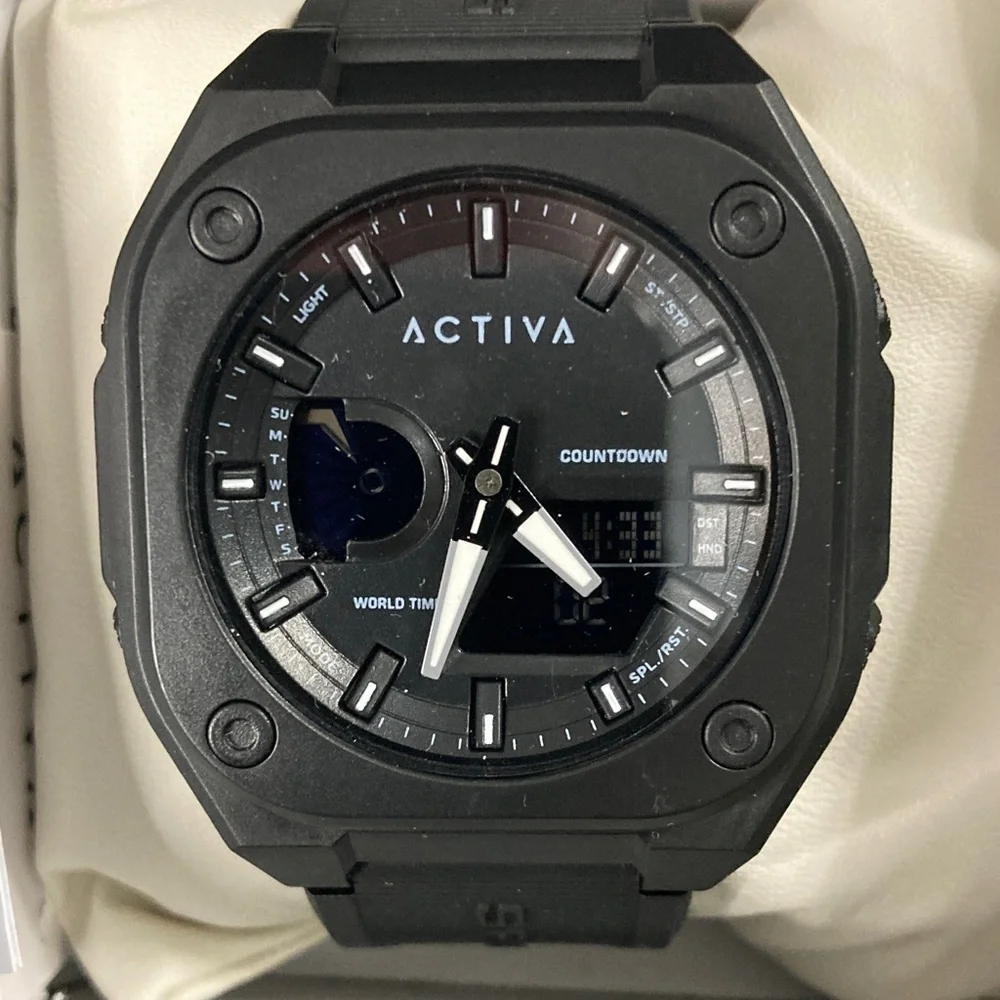 Activa X Invicta Men's Digital Watch - 44.8mm, Black (ACW2328-004)